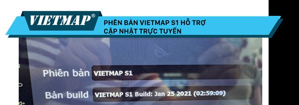 Kiểm tra phiên bản VietMap S1 sau khi cập nhật phần mềm và bản đồ