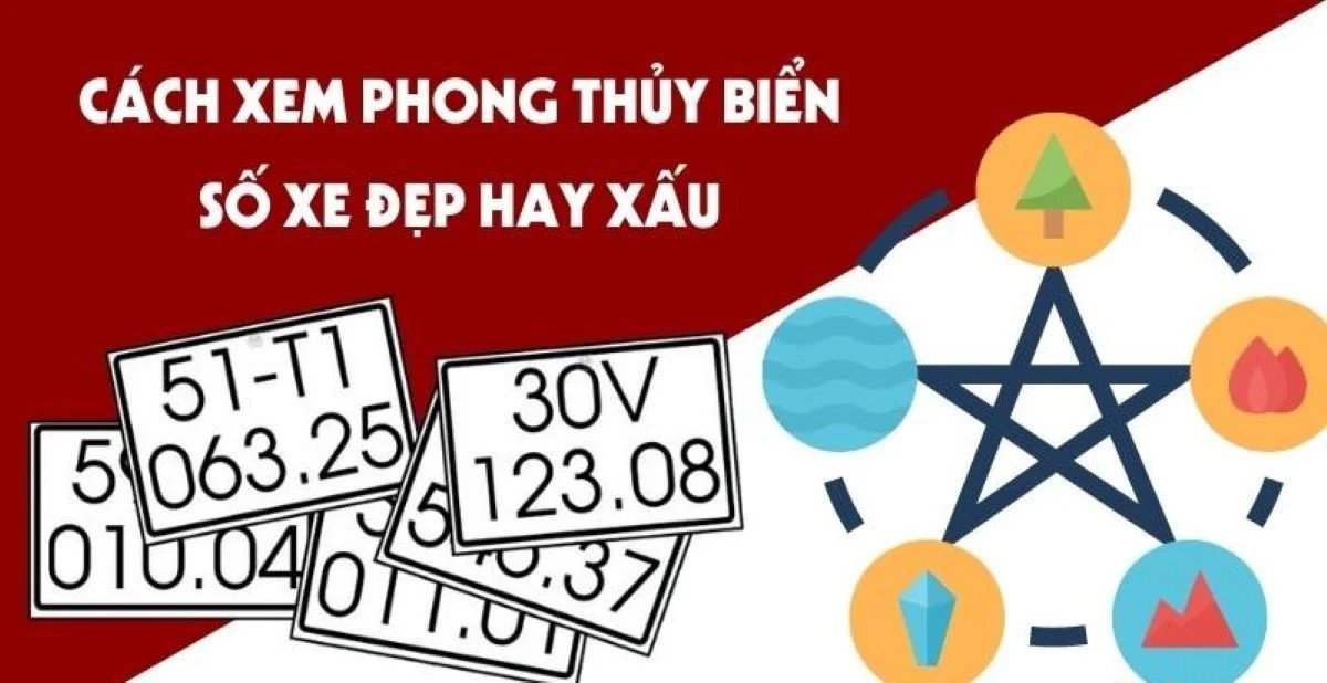 Tính tổng 5 số cuối là cách tính biển số xe ô tô phong thủy phổ biến