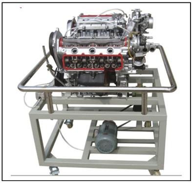 Mô hình động cơ diesel cắt bổ, minh họa cấu trúc bên trong, giúp hiểu rõ để cắt hình xe ô tô chính xác hơn