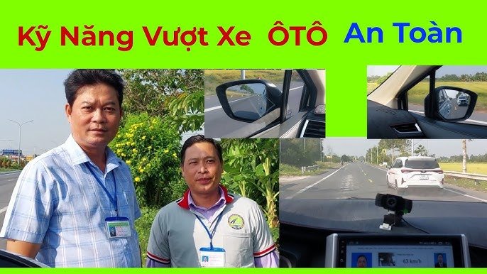 Người lái xe ô tô quan sát đường trước khi áp dụng kỹ thuật vượt xe ô tô an toàn