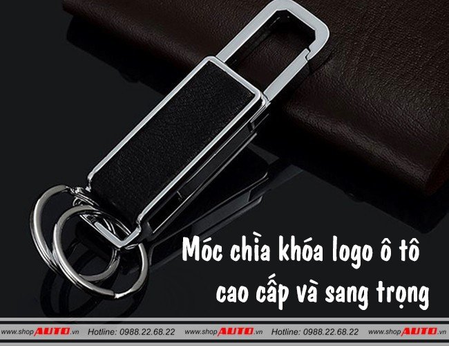 Móc chìa khóa xe ô tô Honda kết hợp da và hợp kim cao cấp, thể hiện phong cách sang trọng