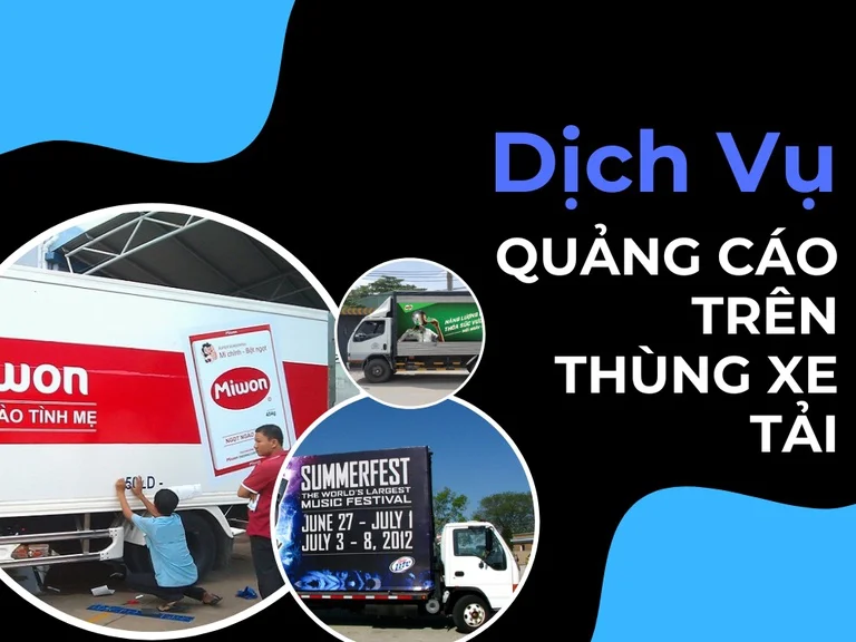 Thiết kế quảng cáo trên xe ô tô ấn tượng, hiệu quả