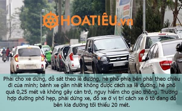 Khoảng cách đỗ xe ô tô đúng luật giao thông