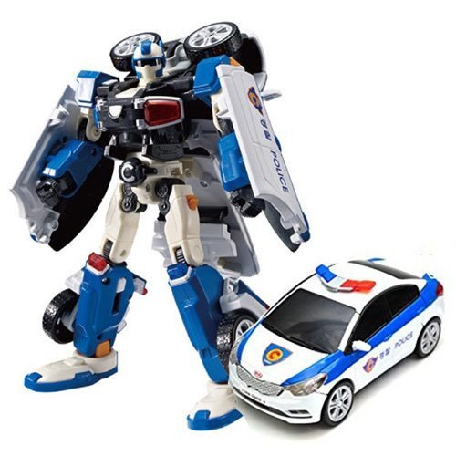 Xe ô tô cảnh sát biến hình robot ấn tượng
