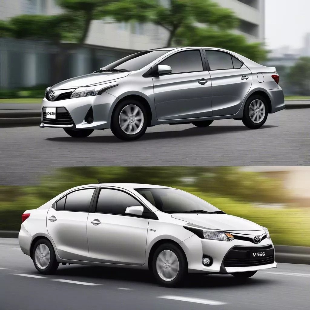 So sánh cách nhận biết đời xe ô tô qua ngoại thất Toyota Vios 2010 và 2017