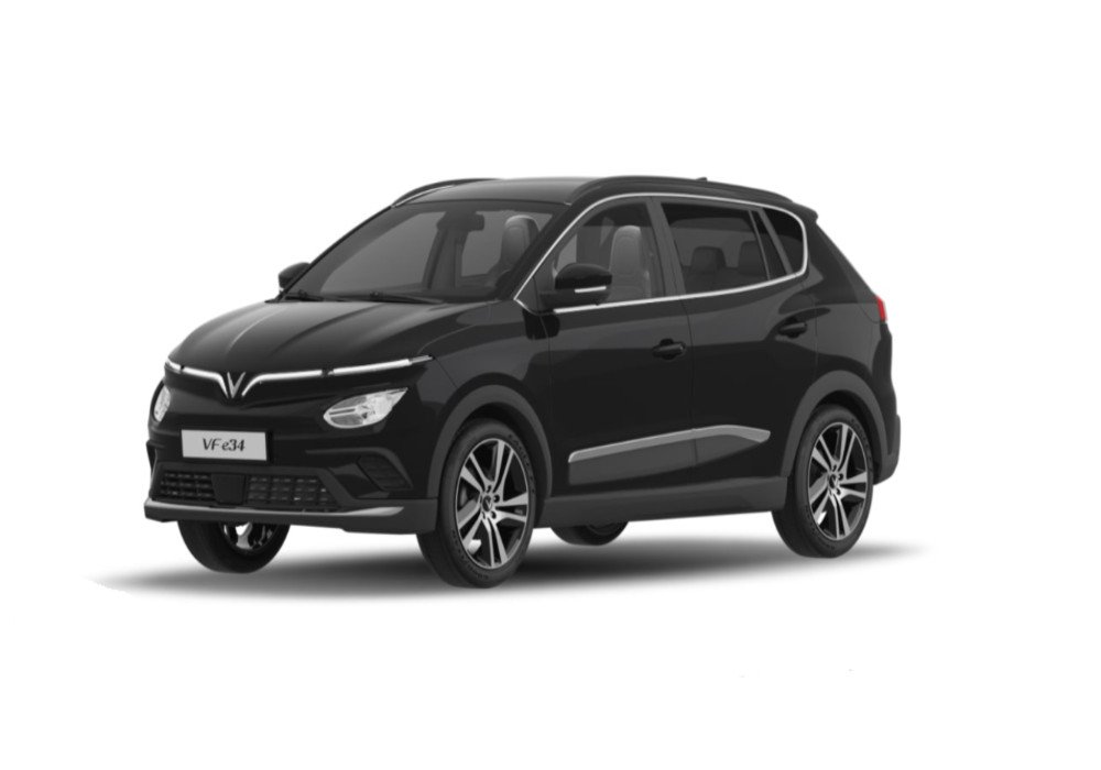 Ngoại hình VinFast VF e34 màu đen sang trọng