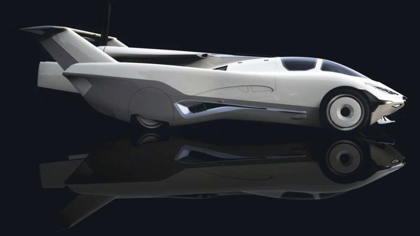 Chiếc xe ô tô bay AirCar đang thử nghiệm trên đường băng