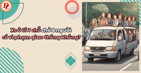 Xe ô tô chở 8 người: Minh họa việc chở quá số người quy định trên xe 7 chỗ