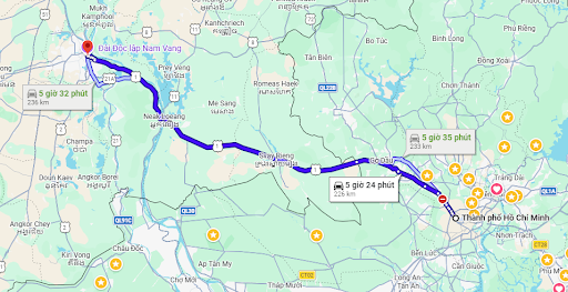 Tại sao Hiệp Phước Express tập trung vào tuyến Việt - Cam? Quãng đường TP.HCM đến Phnom Penh chỉ khoảng 230 km