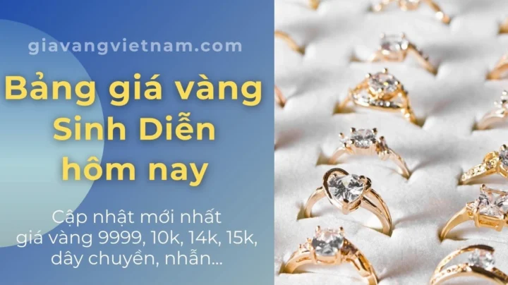 Giá Vàng Sinh Diễn Hôm Nay: Phân Tích Chi Tiết và Dự Báo 2026 Bảng giá vàng sinh diễn mới nhất hôm nay