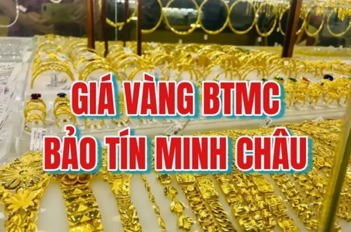 Bảng giá vàng SJC tại Bảo Tín Minh Châu