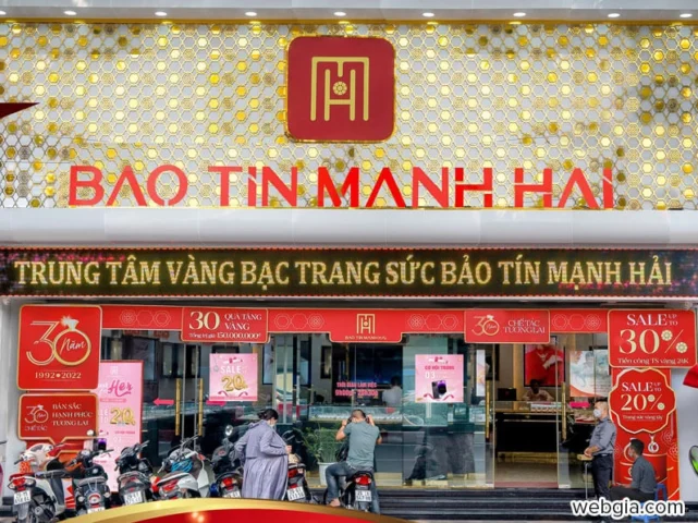 Biểu đồ biến động giá vàng