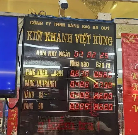 Biểu đồ giá vàng Kim Khánh Việt Hùng hôm nay