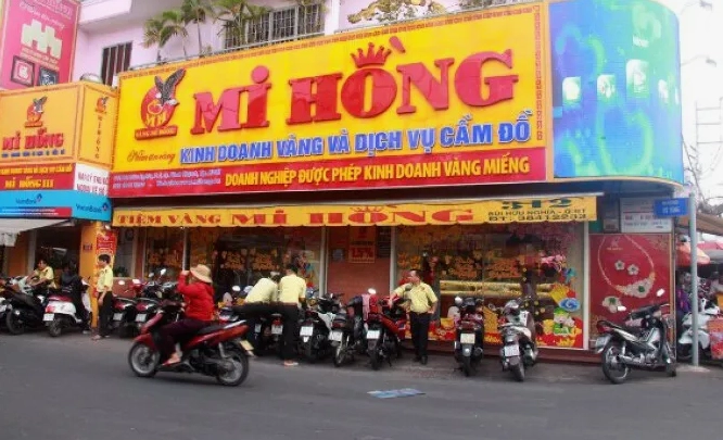 Biểu đồ giá vàng Mi Hồng cập nhật