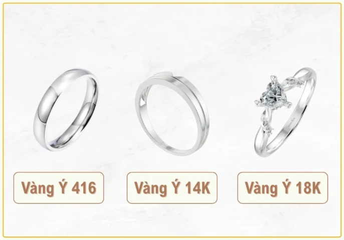 Các loại vàng Ý phổ biến