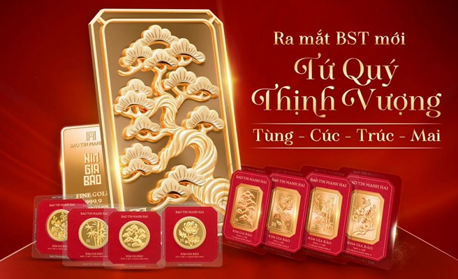 Các sản phẩm vàng 24K được ưa chuộng của Bảo Tín Mạnh Hải