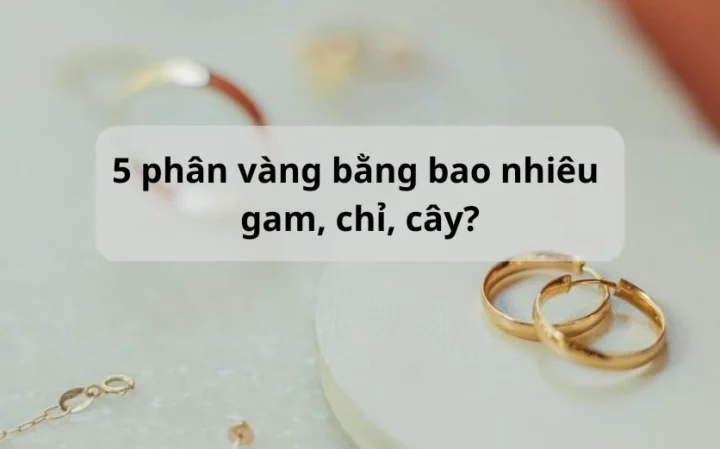 Cận cảnh nhẫn vàng 24k 5 phân