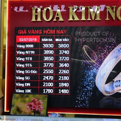 Cửa hàng vàng tại Đà Nẵng
