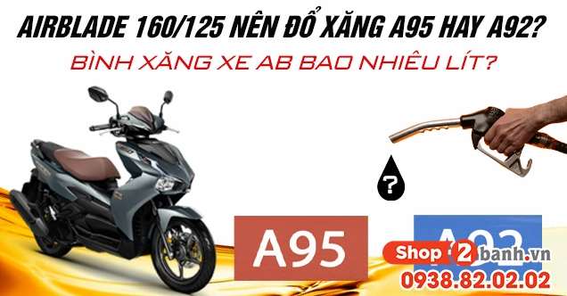 Dung tích bình xăng Honda Air Blade 160