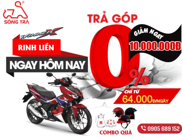 Giá xe Honda Winner X trả góp