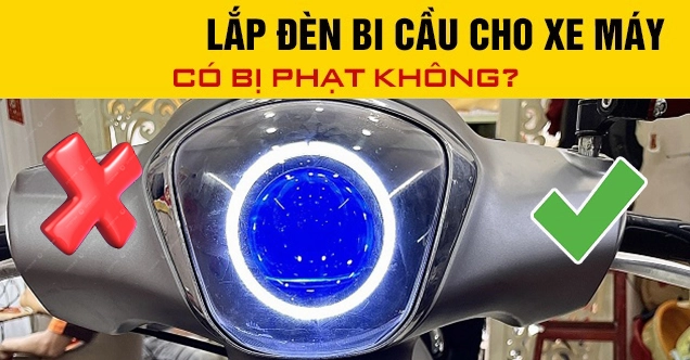 Hệ thống đèn chiếu sáng trên xe máy theo quy định