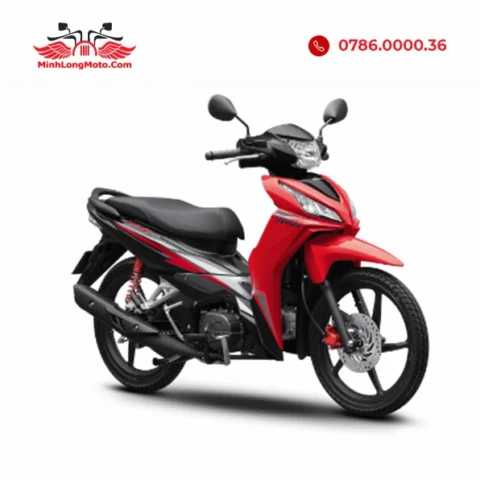 Honda Wave RSX thể thao màu đỏ đen bạc