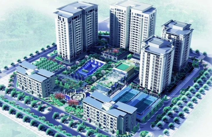 Không gian sống xanh tại Khu đô thị Việt Hưng