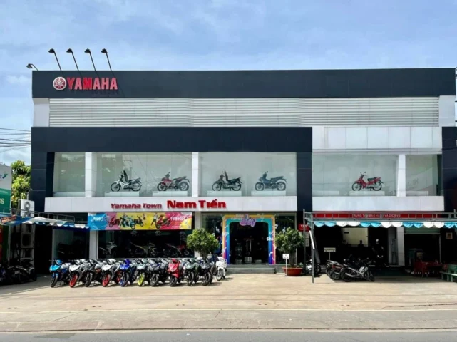 Không gian trưng bày xe tại đại lý Yamaha