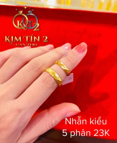 Nhẫn vàng 24k 5 phân đẹp