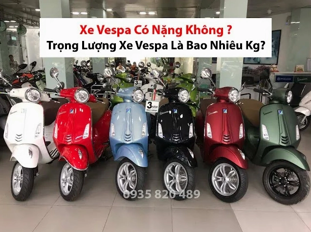 Phân tích trọng lượng xe Vespa