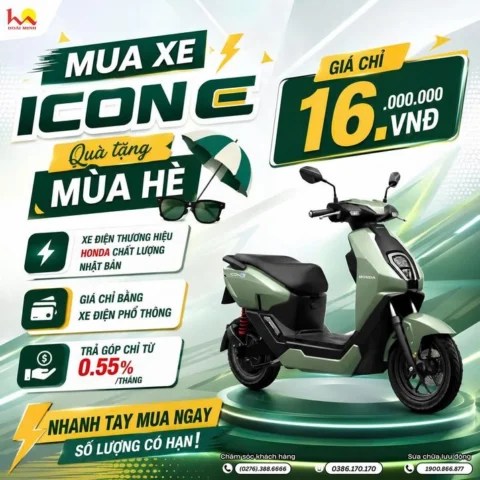 Showroom Honda Hoài Minh Tây Ninh trưng bày xe