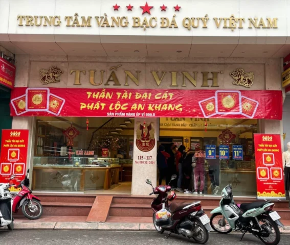 So sánh giá vàng các tiệm Bắc Giang