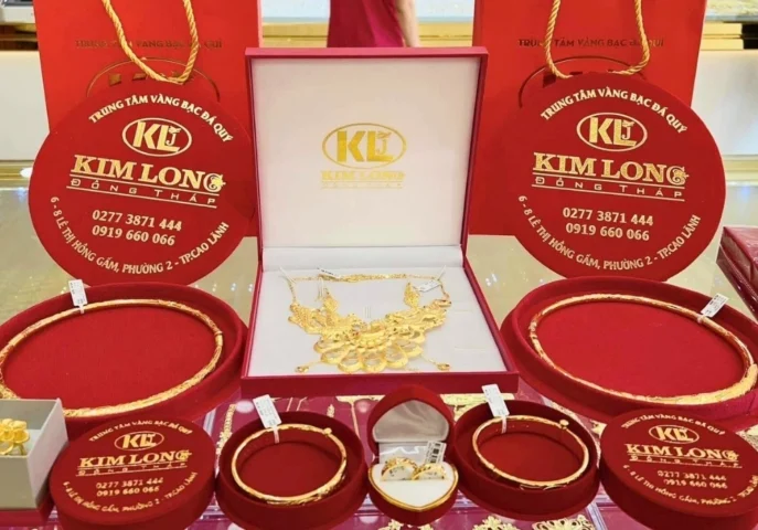 Tiệm vàng Kim Long tại Đồng Tháp