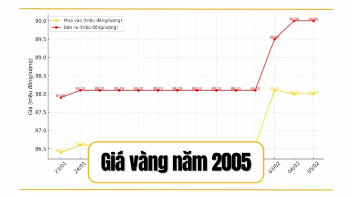 Tổng quan thị trường vàng năm 2005