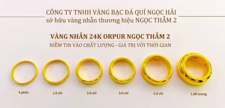Trang sức vàng 24k tại Ngọc Thẩm