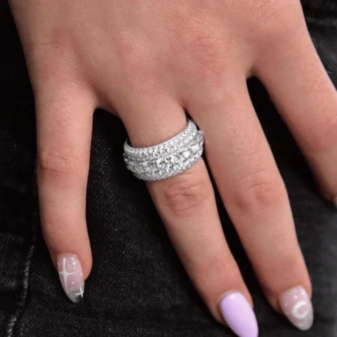 Trang sức vàng trắng 18K tinh xảo