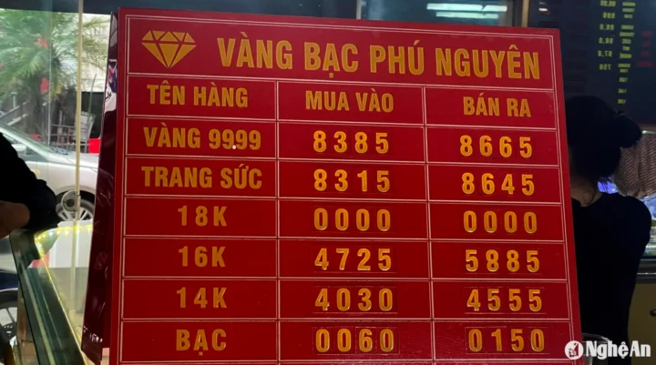 Đầu tư vàng tại Nghệ An