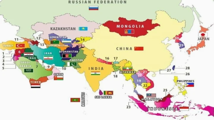 Châu Á Gồm Những Nước Nào? Khám Phá Danh Sách Đầy Đủ 2026 Bản đồ các nước Đông Nam Á