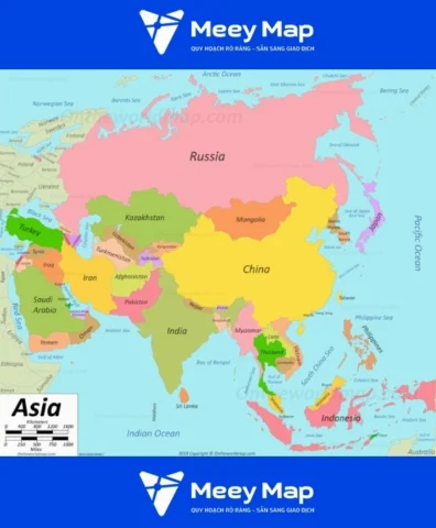 Châu Á Có Những Nước Nào? Khám Phá 49 Quốc Gia Hấp Dẫn Năm 2026 Bản đồ các quốc gia châu Á