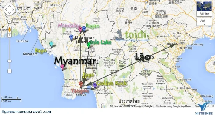 Miến Điện Là Nước Nào? Khám Phá Vẻ Đẹp Độc Đáo Của Myanmar Bản đồ Myanmar