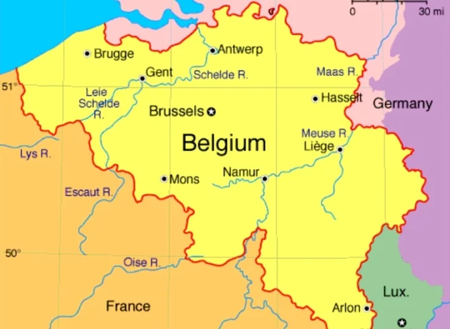 Belgium Là Nước Nào? Khám Phá Về Vương Quốc Bỉ Hiện Đại Bản đồ nước Bỉ