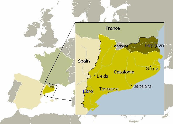 Barcelona Thuộc Nước Nào? Khám Phá Thủ Phủ Catalonia 2026 Bản đồ vùng Catalonia