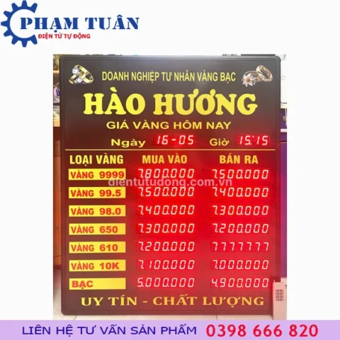 Bảng giá vàng tại Nghệ An
