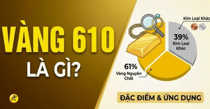 Biểu đồ giá vàng 610