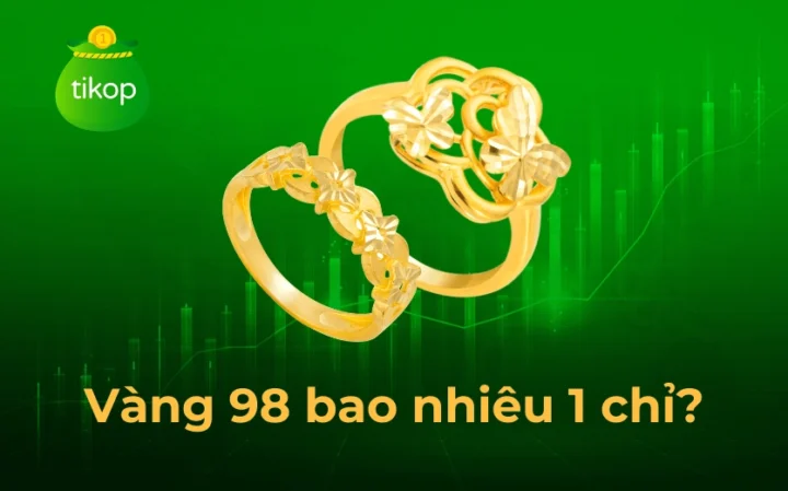 Biểu đồ giá vàng 98 theo thời gian