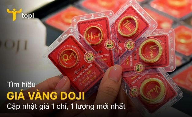 Biểu đồ giá vàng Doji Hà Nội hôm nay