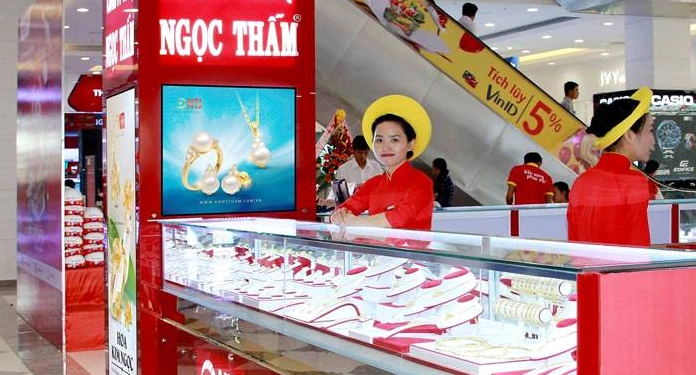 Biểu đồ giá vàng SJC Ngọc Thẩm