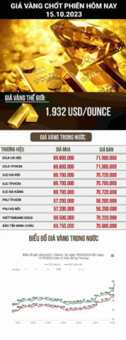 Biểu đồ giá vàng