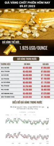 Biểu đồ phân tích giá vàng