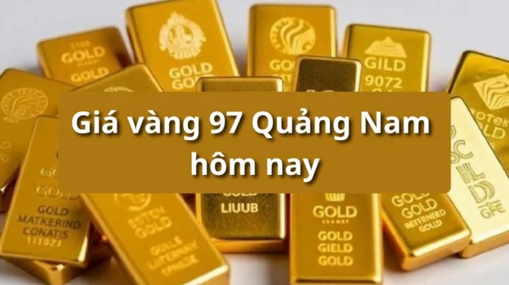 Biểu đồ so sánh giá vàng 97 và 96 tại Quảng Nam